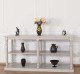 Consola mare cu picioare strunjite, 1 polita de la Rustic Butique PS74 - Culoare_P013 - VOPSIT