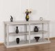 Consola mare cu picioare strunjite, 1 polita de la Rustic Butique PS74 - Culoare_P013 - VOPSIT