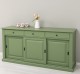 Bufet cu 3 usi glisante, 3 sertare, BAS de la Rustic Butique PS173 - Culoare_P038 - VOPSIT