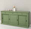 Bufet cu 3 usi glisante, 3 sertare, BAS de la Rustic Butique PS173 - Culoare_P038 - VOPSIT