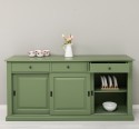 Bufet cu 3 usi glisante, 3 sertare, BAS de la Rustic Butique PS173 - Culoare_P038 - VOPSIT