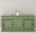 Bufet cu 3 usi glisante, 3 sertare, BAS de la Rustic Butique PS173 - Culoare_P038 - VOPSIT