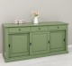 Bufet cu 3 usi glisante, 3 sertare, BAS de la Rustic Butique PS173 - Culoare_P038 - VOPSIT