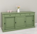Bufet cu 3 usi glisante, 3 sertare, BAS de la Rustic Butique PS173 - Culoare_P038 - VOPSIT