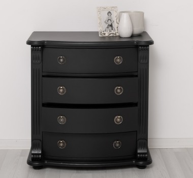 Comoda cu 4 sertare curbate, Colectia Directoire de la Rustic Butique PS36 - Culoare_P003 - VOPSIT