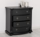 Comoda cu 4 sertare curbate, Colectia Directoire de la Rustic Butique PS36 - Culoare_P003 - VOPSIT