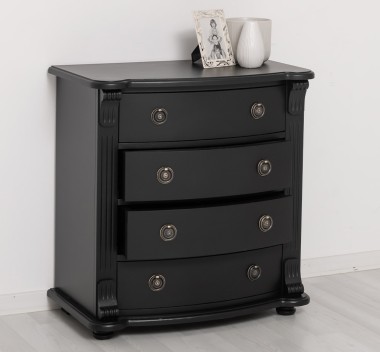 Comoda cu 4 sertare curbate, Colectia Directoire de la Rustic Butique PS36 - Culoare_P003 - VOPSIT