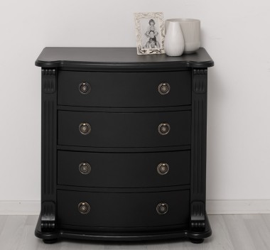 Comoda cu 4 sertare curbate, Colectia Directoire de la Rustic Butique PS36 - Culoare_P003 - VOPSIT