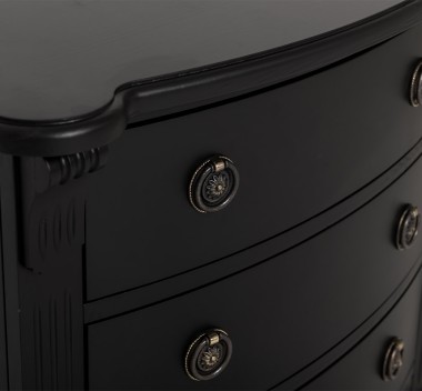 Comoda cu 4 sertare curbate, Colectia Directoire de la Rustic Butique PS36 - Culoare_P003 - VOPSIT