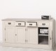 Bufet cu 4 usi si 4 sertare, BAS de la Rustic Butique PS165BAS - Culoare Top_P067 - Culoare Ext._P024 / Culoare Int._P067 - DUBLU COLOR