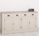 Bufet cu 4 usi si 4 sertare, BAS de la Rustic Butique PS165BAS - Culoare Top_P067 - Culoare Ext._P024 / Culoare Int._P067 - DUBLU COLOR