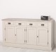 Bufet cu 4 usi si 4 sertare, BAS de la Rustic Butique PS165BAS - Culoare Top_P067 - Culoare Ext._P024 / Culoare Int._P067 - DUBLU COLOR