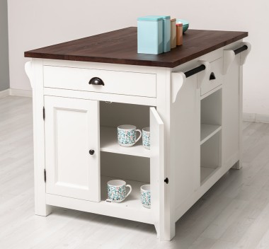 Insula de bucatarie de la Rustic Butique PS360 - Culoare Top_P081 - Culoare Corp_P039A - DUBLU COLOR