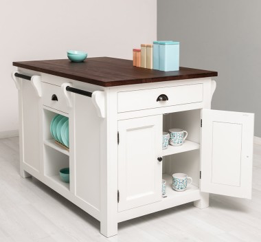 Insula de bucatarie de la Rustic Butique PS360 - Culoare Top_P081 - Culoare Corp_P039A - DUBLU COLOR