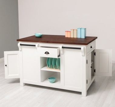 Insula de bucatarie de la Rustic Butique PS360 - Culoare Top_P081 - Culoare Corp_P039A - DUBLU COLOR