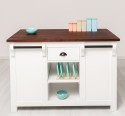 Insula de bucatarie de la Rustic Butique PS360 - Culoare Top_P081 - Culoare Corp_P039A - DUBLU COLOR