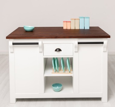 Insula de bucatarie de la Rustic Butique PS360 - Culoare Top_P081 - Culoare Corp_P039A - DUBLU COLOR