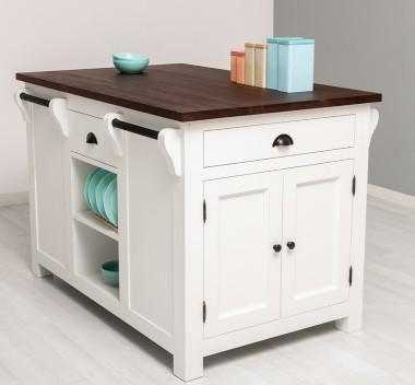 Insula de bucatarie de la Rustic Butique PS360 - Culoare Top_P081 - Culoare Corp_P039A - DUBLU COLOR