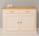 Bufet cu 2 usi, 2 sertare, BAS de la Rustic Butique PS264BAS - Culoare Top_P002 - Culoare Ext._P025 / Culoare Int._P002 - DUBLU COLOR