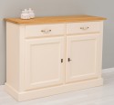 Bufet cu 2 usi, 2 sertare, BAS de la Rustic Butique PS264BAS - Culoare Top_P002 - Culoare Ext._P025 / Culoare Int._P002 - DUBLU COLOR
