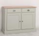 Bufet cu 2 usi, 2 sertare, BAS de la Rustic Butique PS264BAS - Culoare Top_P071 - Culoare Corp_P077 - DUBLU COLOR