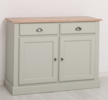 Bufet cu 2 usi, 2 sertare, BAS de la Rustic Butique PS264BAS - Culoare Top_P071 - Culoare Corp_P077 - DUBLU COLOR