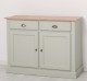Bufet cu 2 usi, 2 sertare, BAS de la Rustic Butique PS264BAS - Culoare Top_P071 - Culoare Corp_P077 - DUBLU COLOR