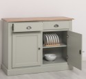 Bufet cu 2 usi, 2 sertare, BAS de la Rustic Butique PS264BAS - Culoare Top_P071 - Culoare Corp_P077 - DUBLU COLOR