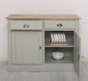 Bufet cu 2 usi, 2 sertare, BAS de la Rustic Butique PS264BAS - Culoare Top_P071 - Culoare Corp_P077 - DUBLU COLOR