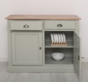 Bufet cu 2 usi, 2 sertare, BAS de la Rustic Butique PS264BAS - Culoare Top_P071 - Culoare Corp_P077 - DUBLU COLOR