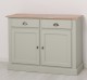 Bufet cu 2 usi, 2 sertare, BAS de la Rustic Butique PS264BAS - Culoare Top_P071 - Culoare Corp_P077 - DUBLU COLOR