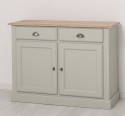 Bufet cu 2 usi, 2 sertare, BAS de la Rustic Butique PS264BAS - Culoare Top_P071 - Culoare Corp_P077 - DUBLU COLOR