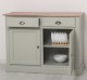 Bufet cu 2 usi, 2 sertare, BAS de la Rustic Butique PS264BAS - Culoare Top_P071 - Culoare Corp_P077 - DUBLU COLOR