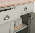 Bufet cu 2 usi, 2 sertare, BAS de la Rustic Butique PS264BAS - Culoare Top_P071 - Culoare Corp_P077 - DUBLU COLOR