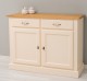 Bufet cu 2 usi, 2 sertare, BAS de la Rustic Butique PS264BAS - Culoare Top_P002 - Culoare Ext._P025 / Culoare Int._P002 - DUBLU COLOR