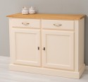 Bufet cu 2 usi, 2 sertare, BAS de la Rustic Butique PS264BAS - Culoare Top_P002 - Culoare Ext._P025 / Culoare Int._P002 - DUBLU COLOR
