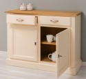 Bufet cu 2 usi, 2 sertare, BAS de la Rustic Butique PS264BAS - Culoare Top_P002 - Culoare Ext._P025 / Culoare Int._P002 - DUBLU COLOR