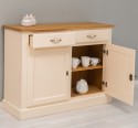Bufet cu 2 usi, 2 sertare, BAS de la Rustic Butique PS264BAS - Culoare Top_P002 - Culoare Ext._P025 / Culoare Int._P002 - DUBLU COLOR