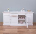 Biblioteca cu 4 usi si 4 sertare, cu dim. 215x53x90, din MDF de la Rustic Butique MPS003BAS - Culoare_P039A - VOPSIT ANTICHIZAT