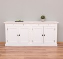 Biblioteca cu 4 usi, cu dim. 200x40x90 MDF de la Rustic Butique MPS004BAS - Culoare_P039A - VOPSIT ANTICHIZAT