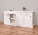 Biblioteca cu 4 usi, cu dim. 200x40x90 MDF de la Rustic Butique MPS004BAS - Culoare_P039A - VOPSIT ANTICHIZAT