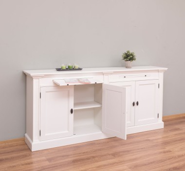 Biblioteca cu 4 usi, cu dim. 200x40x90 MDF de la Rustic Butique MPS004BAS - Culoare_P039A - VOPSIT ANTICHIZAT