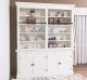 Biblioteca cu 4 usi, cu dim. 200x40x240, MDF de la Rustic Butique MPS004BAS+SUP - Culoarea P039 - VOPSIT