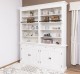 Biblioteca cu 4 usi, cu dim. 200x40x240, MDF de la Rustic Butique MPS004BAS+SUP - Culoarea P039 - VOPSIT