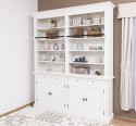 Biblioteca cu 4 usi, cu dim. 200x40x240, MDF de la Rustic Butique MPS004BAS+SUP - Culoarea P039 - VOPSIT
