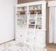 Biblioteca cu 4 usi, cu dim. 200x40x240, MDF de la Rustic Butique MPS004BAS+SUP - Culoarea P039 - VOPSIT