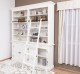 Biblioteca cu 4 usi, cu dim. 200x40x240, MDF de la Rustic Butique MPS004BAS+SUP - Culoarea P039 - VOPSIT