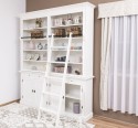 Biblioteca cu 4 usi, cu dim. 200x40x240, MDF de la Rustic Butique MPS004BAS+SUP - Culoarea P039 - VOPSIT