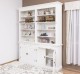Biblioteca cu 4 usi, cu dim. 200x40x240, MDF de la Rustic Butique MPS004BAS+SUP - Culoarea P039 - VOPSIT