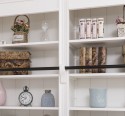 Biblioteca cu 4 usi, cu dim. 200x40x240, MDF de la Rustic Butique MPS004BAS+SUP - Culoarea P039 - VOPSIT